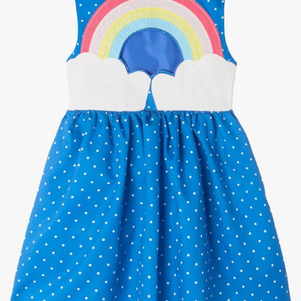 Mini Biden Rainbow Appliqué Dress
